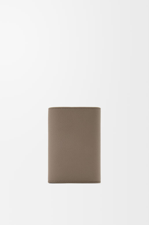 Anagram small vertical wallet in pebble grained calfskin, , hi-res