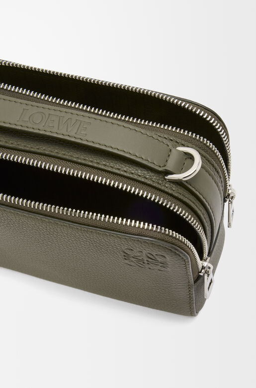 Mini crossbody camera bag in soft grained calfskin, , hi-res