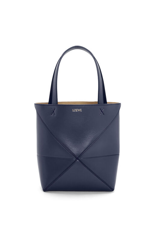 Mini Puzzle Fold tote in shiny calfskin, , hi-res