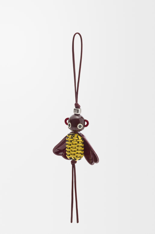 Blomb&eacute;e charm in calfskin and acetate, , hi-res
