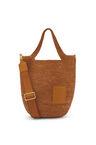 Mini Slit bag in raffia and calfskin
