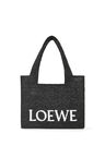 Medium LOEWE Font Tote in raffia