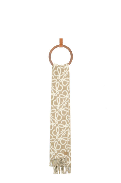 Anagram scarf in alpaca and wool, , hi-res