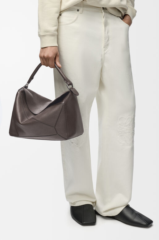 Large Puzzle bag in supple grained calfskin, , hi-res