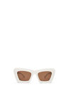 Beveled Cateye sunglasses in acetate