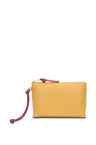 Knot T pouch in shiny nappa calfskin