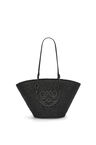 Anagram Basket bag in raffia and calfskin