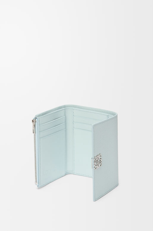 Anagram small vertical wallet in pebble grained calfskin, , hi-res