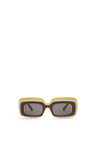 Multilayer Rectangular sunglasses in acetate