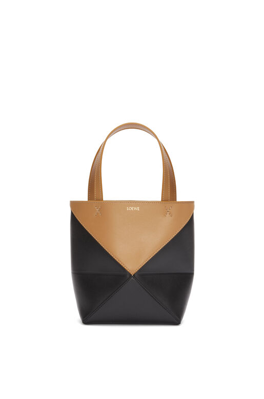 Mini Puzzle Fold Tote in shiny calfskin, , hi-res