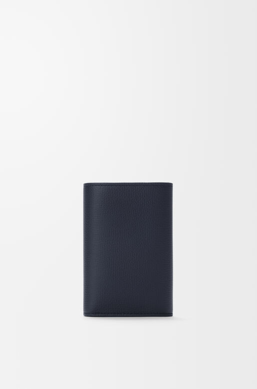 Anagram small vertical wallet in pebble grained calfskin, , hi-res