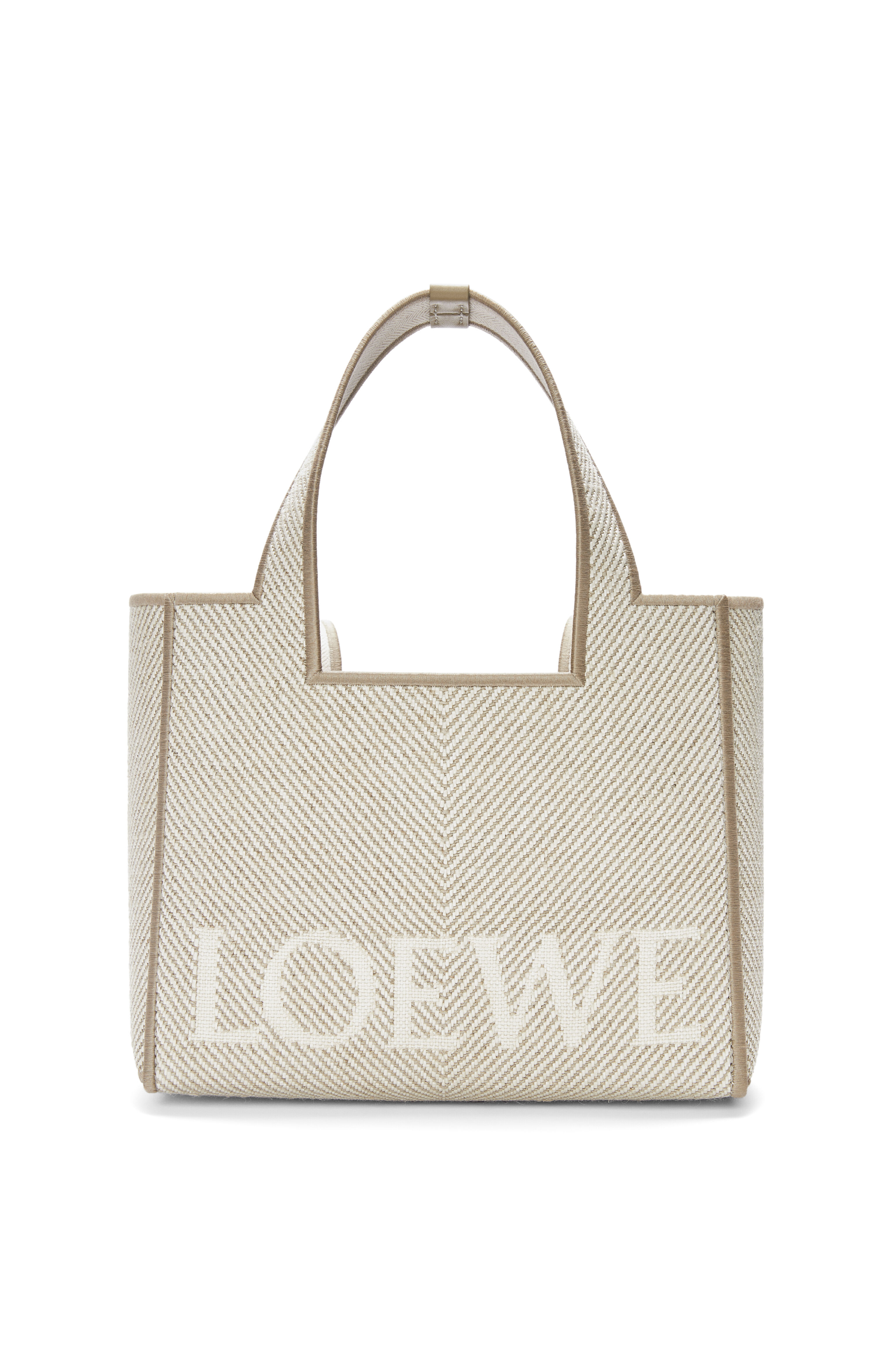Loewe Small LOEWE Font tote in jacquard canvas Tote