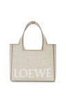 Small LOEWE Font tote in jacquard canvas