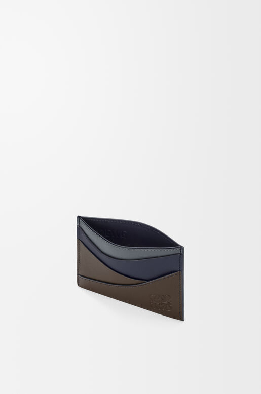 Puzzle plain cardholder in classic calfskin, , hi-res