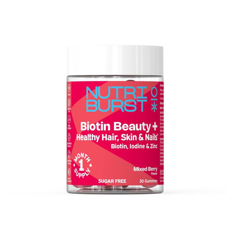 Nutriburst Biotin Beauty + Sugar-Free Gummies, , hi-res