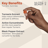 Nutriburst Turmeric 3000mg Sugar-Free Gummies, , hi-res