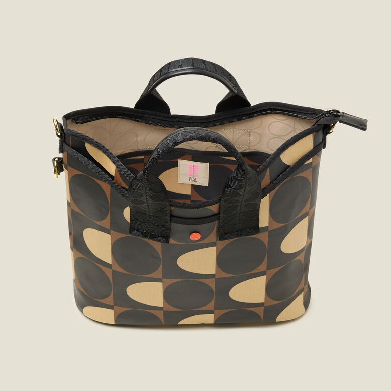 Carry Grab Crossbody - Spot Square Mocha, , hi-res