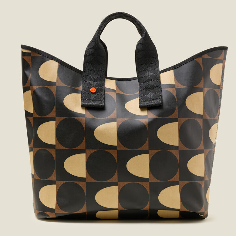 Carryall Large Tote - Spot Square Mocha, , hi-res