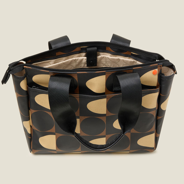 Walker Tote - Spot Square Mocha, , hi-res