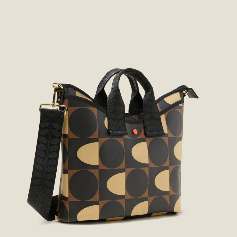 Carry Grab Crossbody - Spot Square Mocha, , hi-res