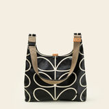 Midi Crossbody - Linear Stem Liquorice, , hi-res