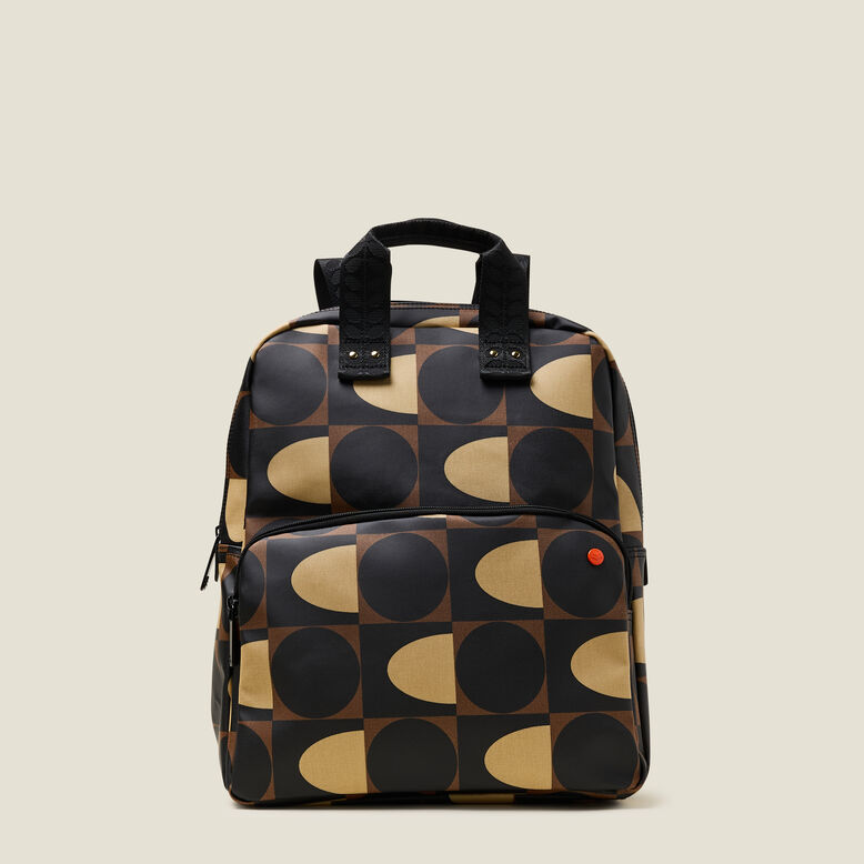 Lotta Backpack - Spot Square Mocha, , hi-res
