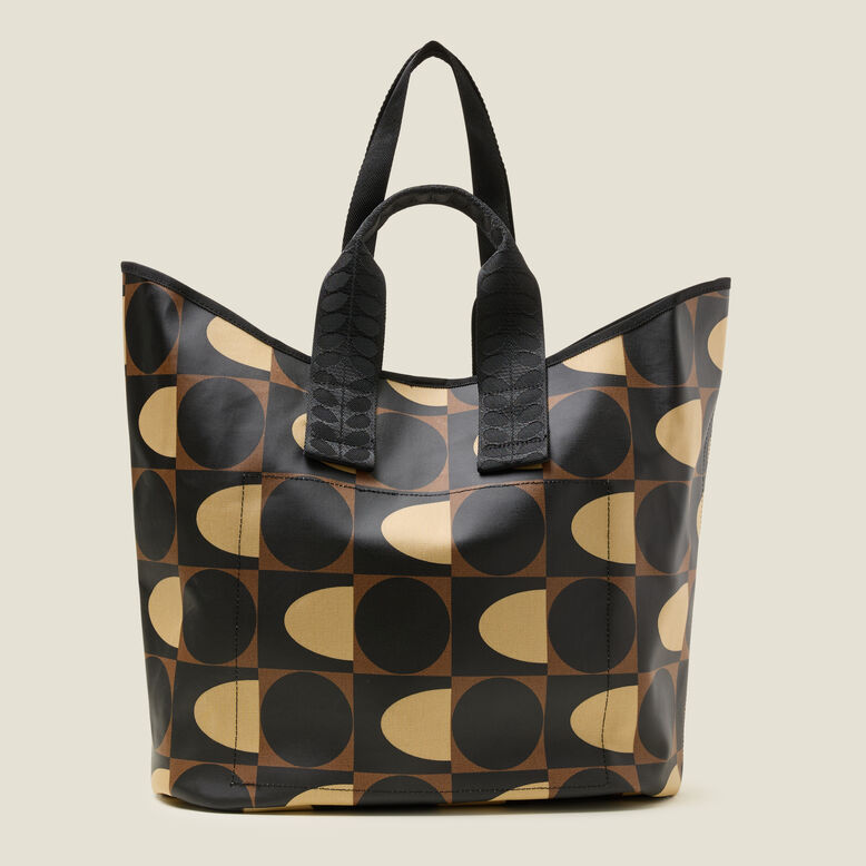 Carryall Large Tote - Spot Square Mocha, , hi-res
