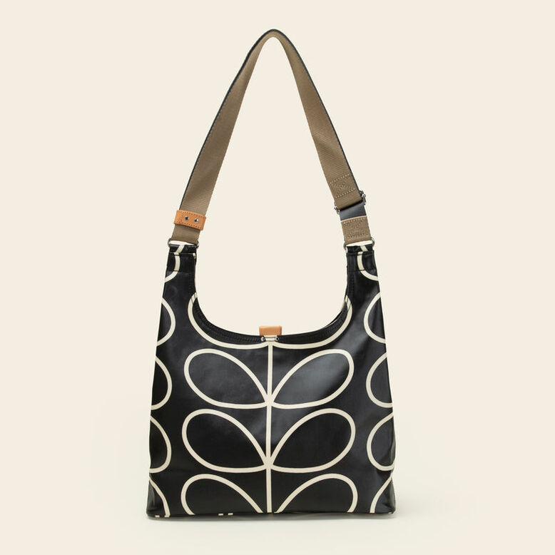 Midi Crossbody - Linear Stem Liquorice, , hi-res