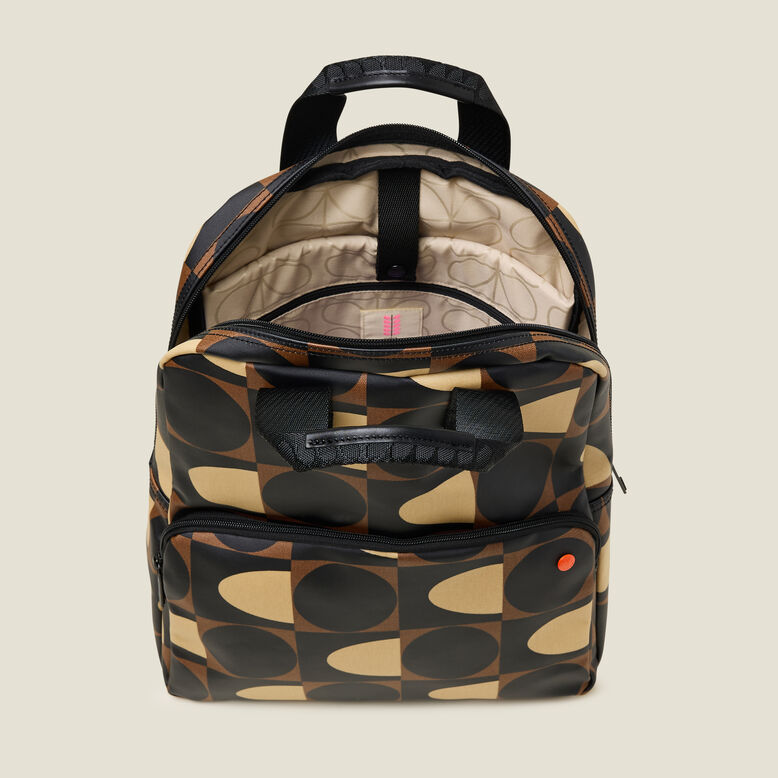 Lotta Backpack - Spot Square Mocha, , hi-res