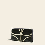 Forget Me Not Wallet - Linear Stem Liquorice, , hi-res