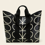 Carryall Basic Large Tote - Linear Stem Liquorice, , hi-res