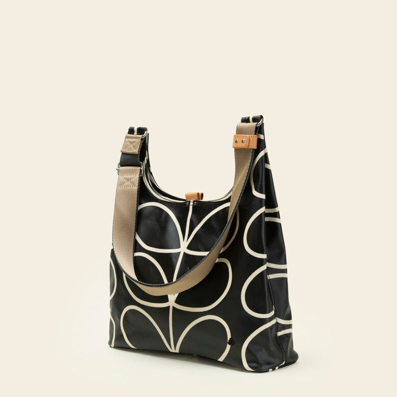 Midi Crossbody - Linear Stem Liquorice, , hi-res