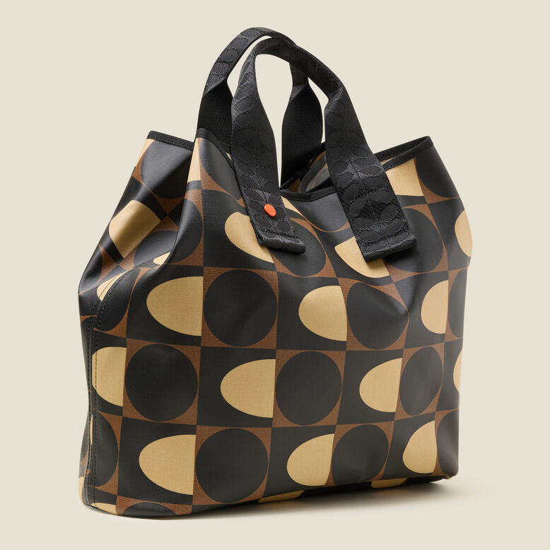 Carryall Large Tote - Spot Square Mocha, , hi-res