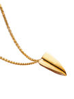Yellow Gold Plated Mini Paper Plane Charm Necklace