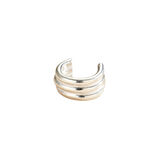 Sterling Silver Column Ear Cuff, , hi-res