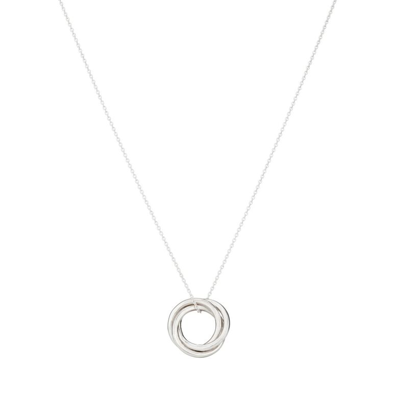 Sterling Silver Russian Ring Necklace, , hi-res