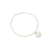 Sterling Silver Sand Dollar Charm Bracelet, , hi-res
