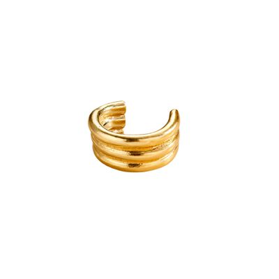 Yellow Gold Plated Column Ear Cuff