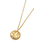 18ct Yellow Gold Plated  'My World' Globe Pendant Necklace, , hi-res