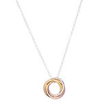 Mixed Gold Russian Ring Necklace, , hi-res