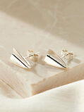 Sterling Silver Paper Plane Stud Earrings, , hi-res