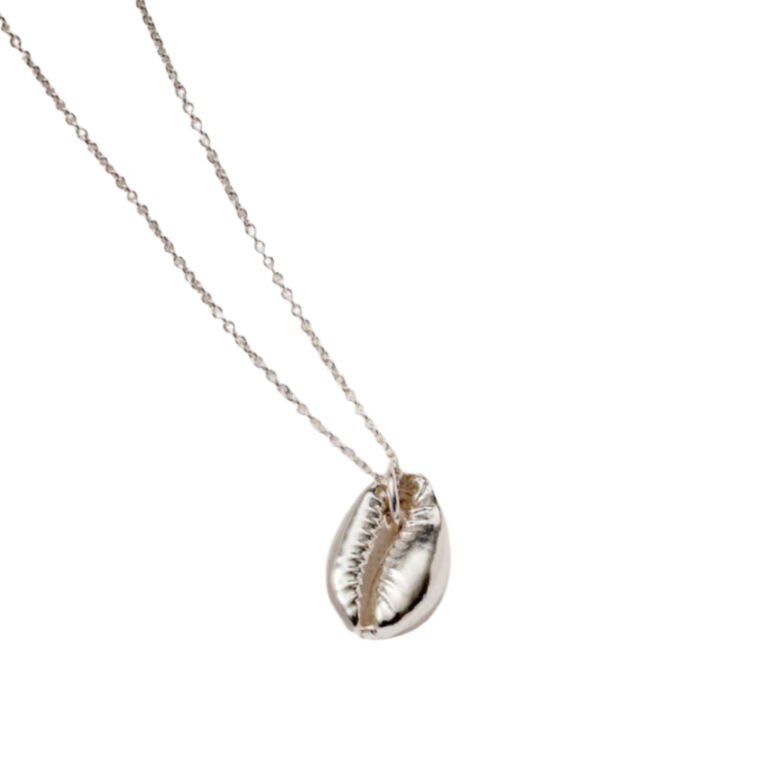 Sterling Silver Cowrie Shell Necklace, , hi-res
