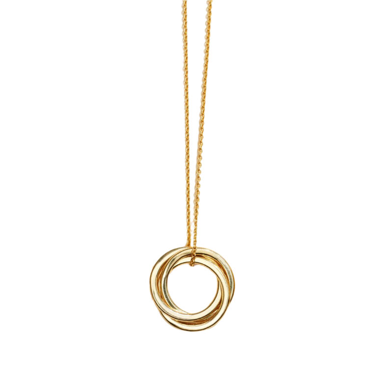 Russian Ring Necklace with Yellow Gold Plating, , hi-res
