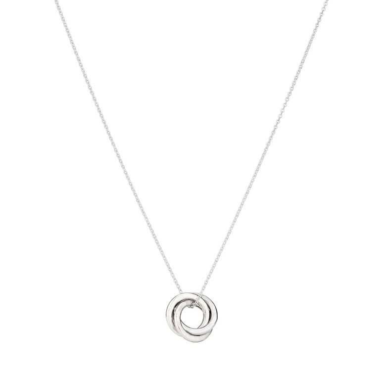 Sterling Silver Mini Russian Ring Necklace, , hi-res