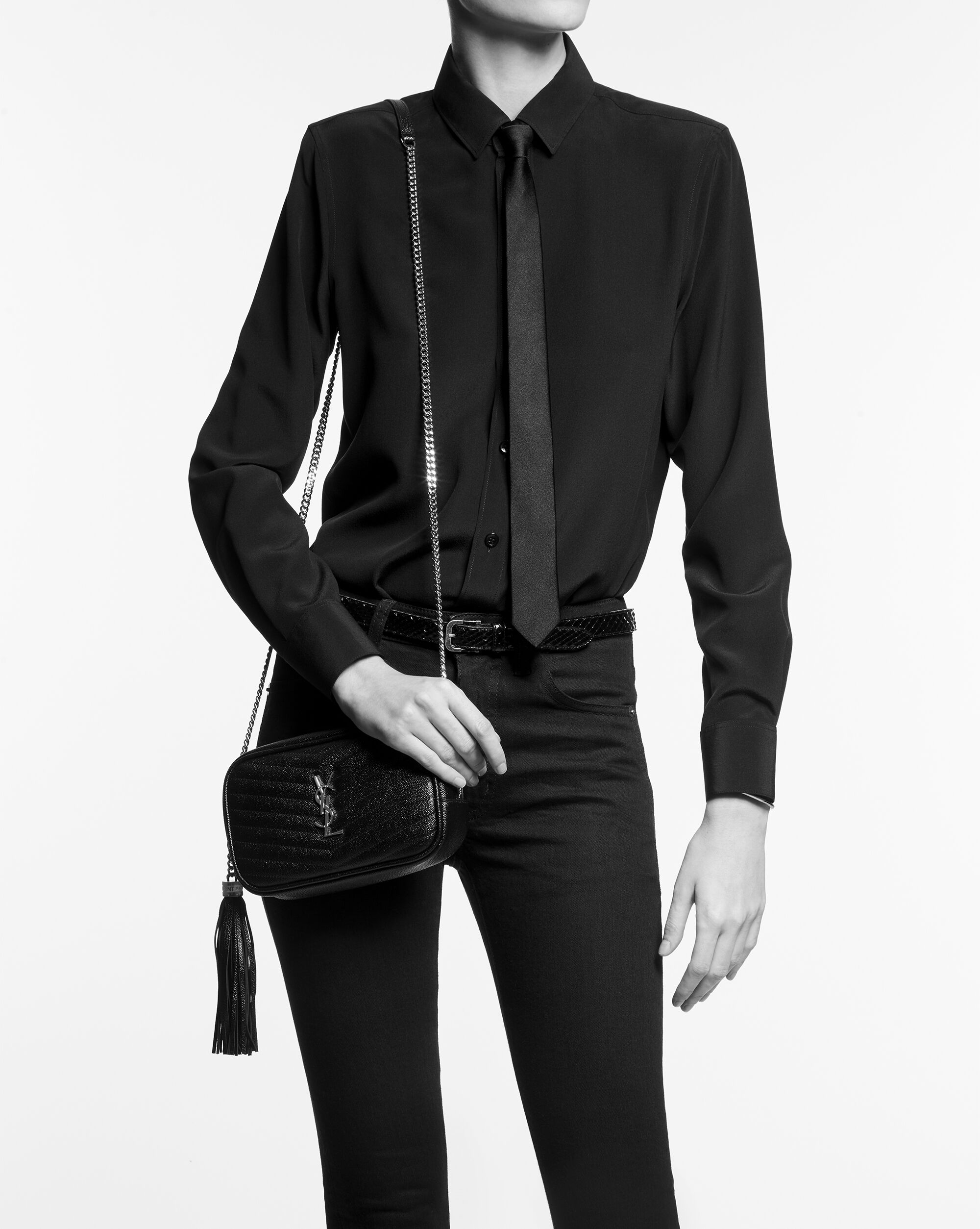Saint Laurent Mini Lou With Chain Purses Pouches Heathrow Reserve Collect
