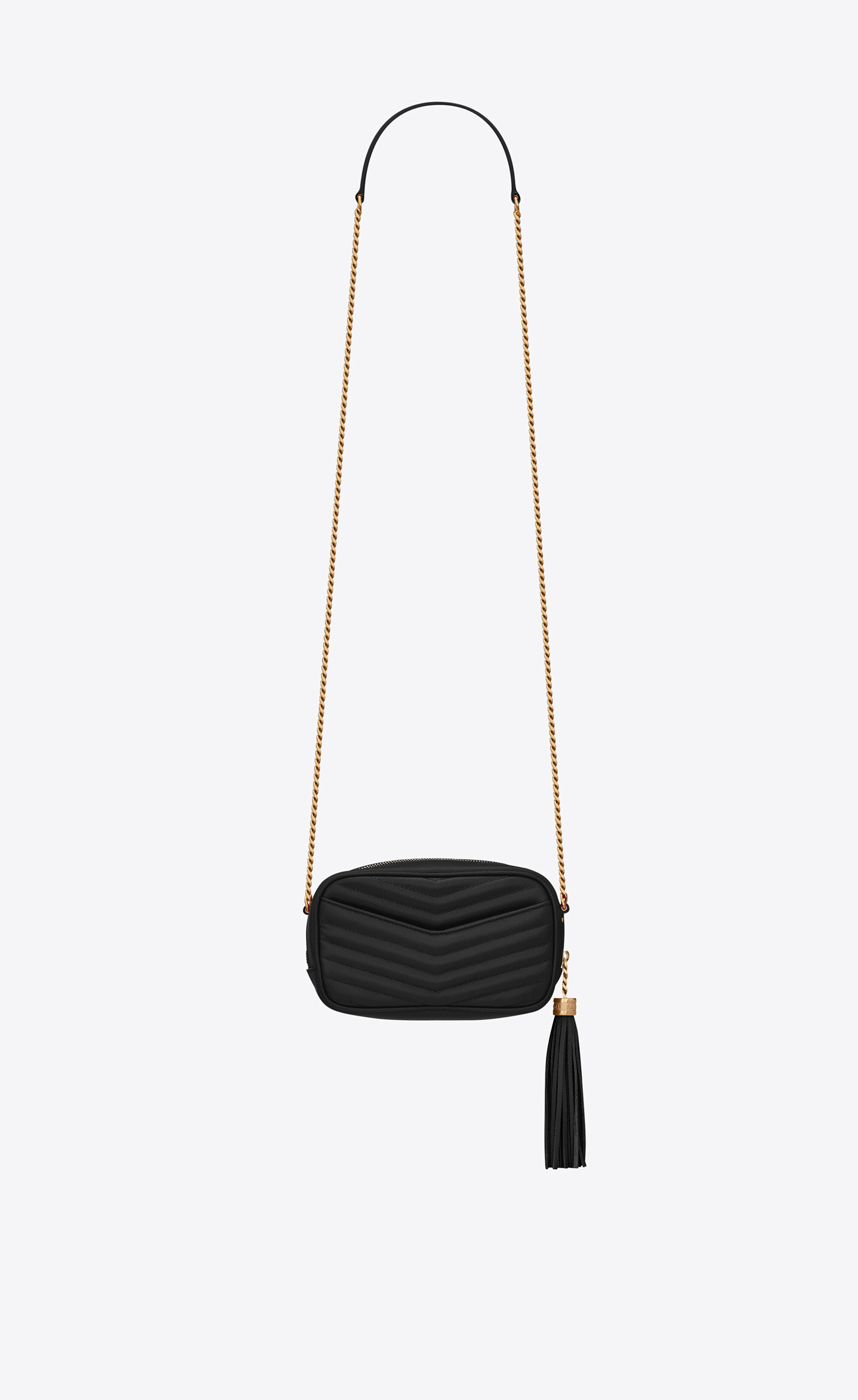 Saint Laurent Mini Lou With Chain Purses & Pouches