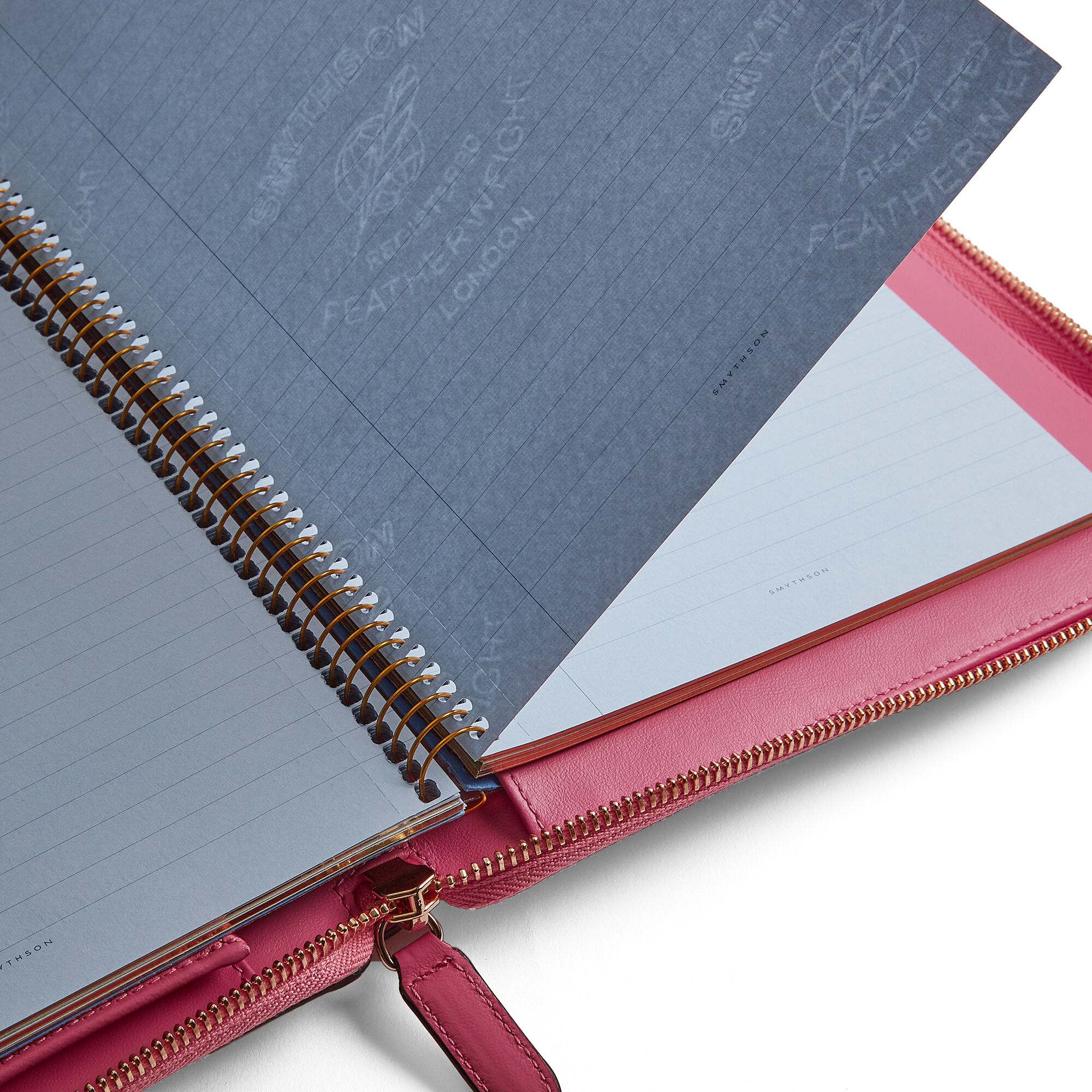 Smythson Panama A5 Zip Writing Folder Diaries Notebooks