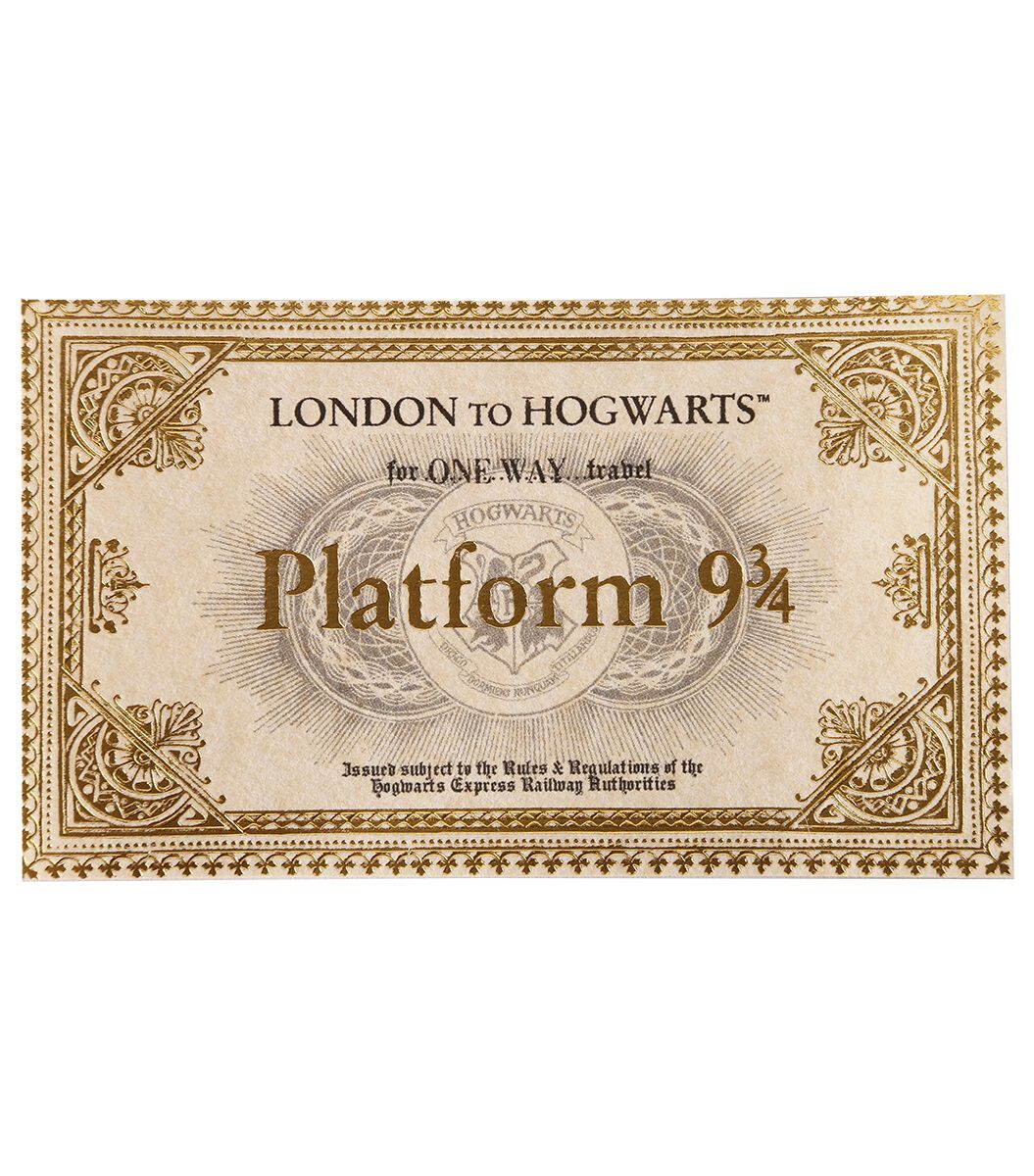 Harry Potter Zugticket Platform 9 3/4 Hogwarts Express 