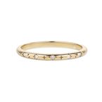 Celestial Diamond Band Ring 9k Gold Size O