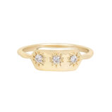 Diamond Starburst Ring 9k Gold Size P, , hi-res